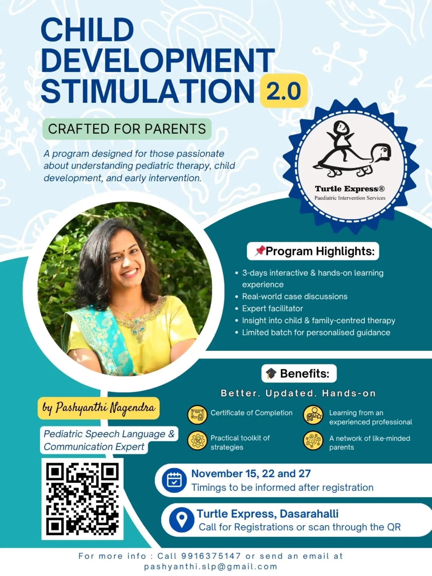 Poster for CDS 2.0, the Child Development Stimulation programme